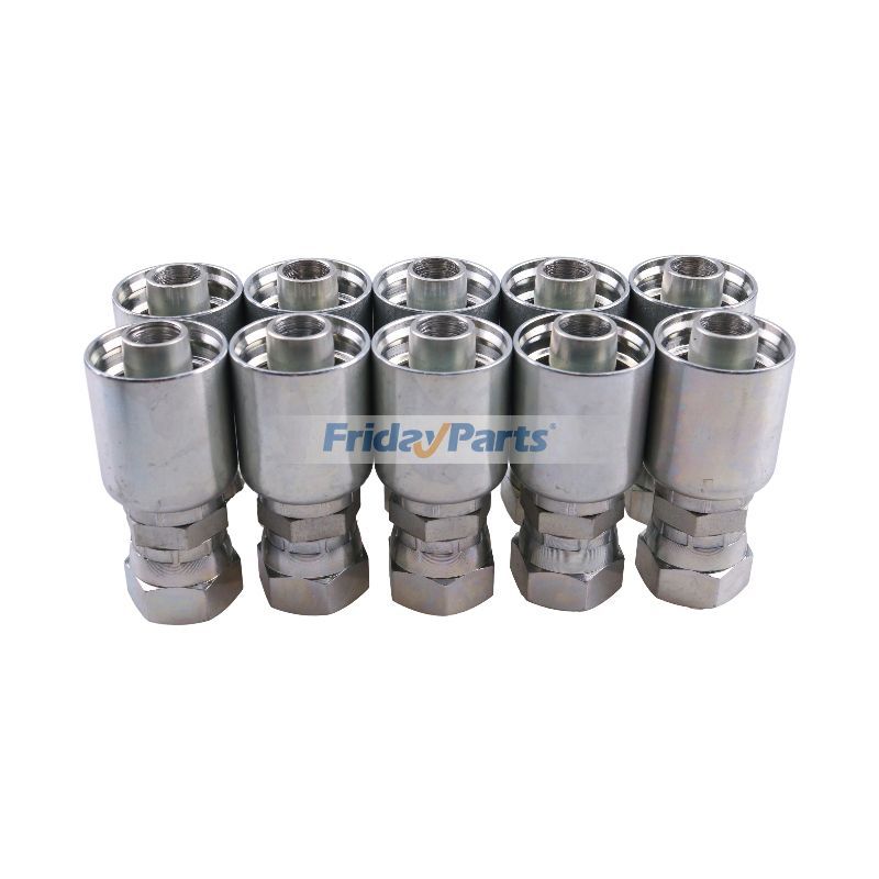 その他 5/8"メスJIC付き油圧ホース継手10個