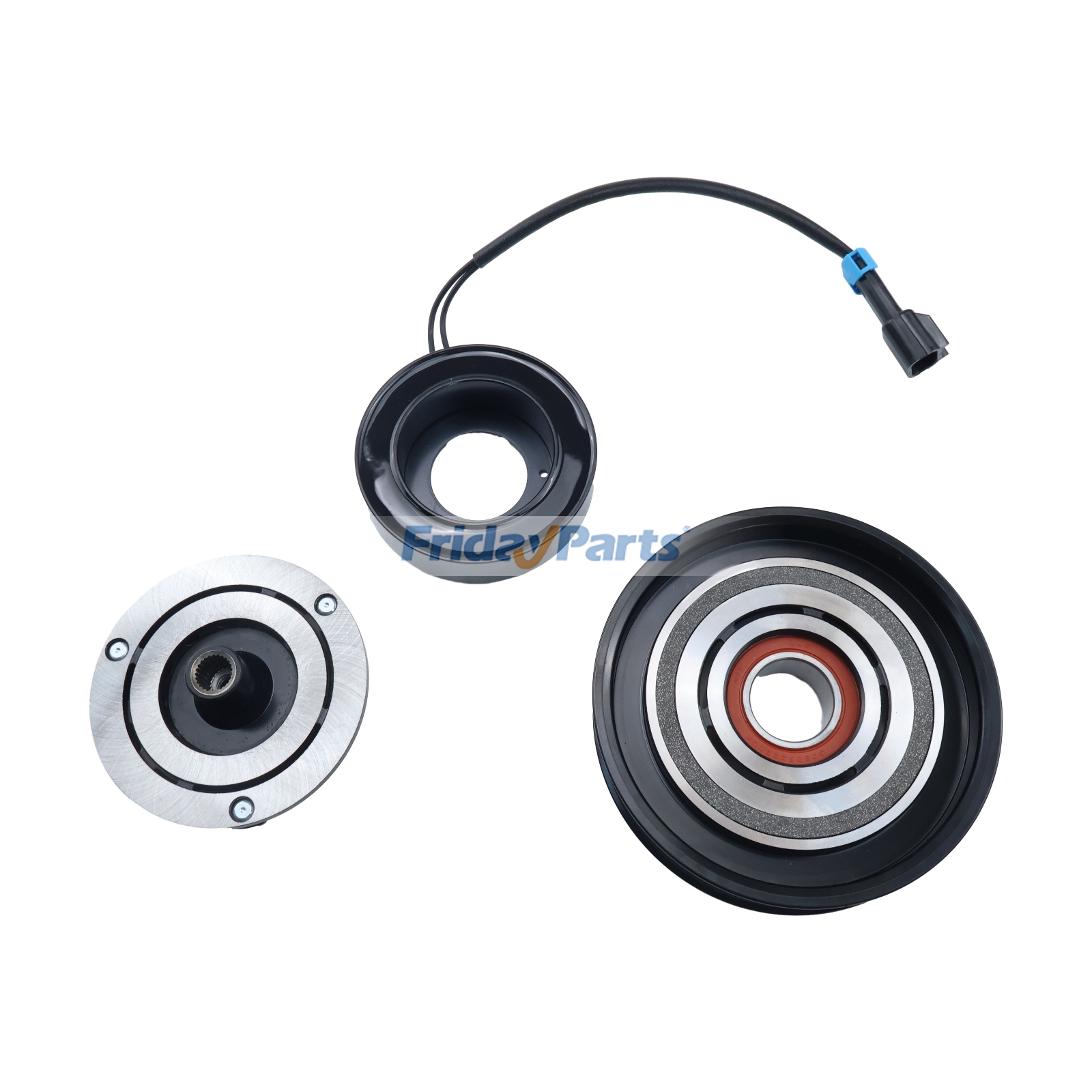 10SRE18C A/C Compressor Clutch RE326205 for John Deere Engine 6068 6090 Tractor 9560RT 7200R 7260R 8R230 9360R 9420R 9620R