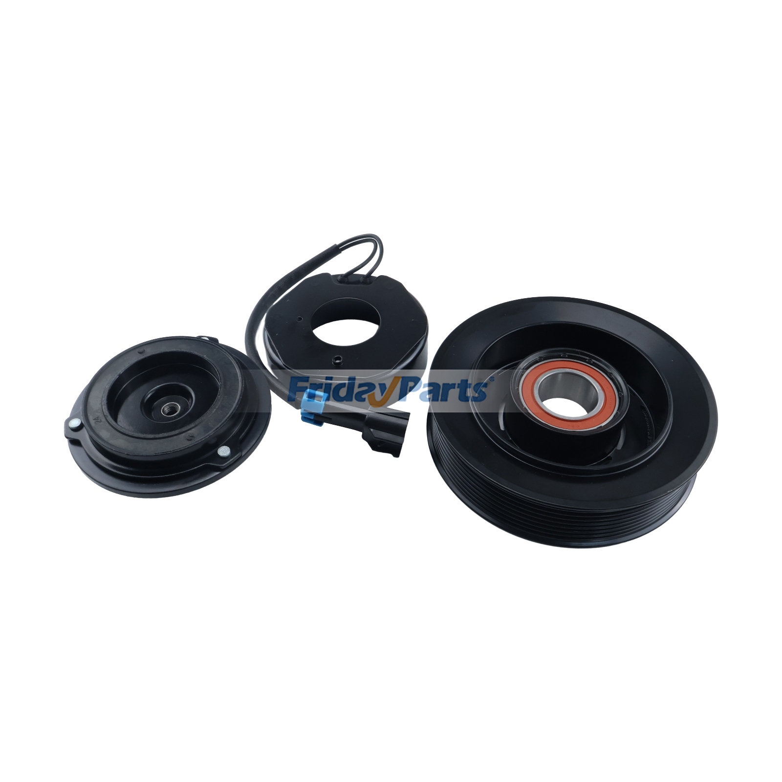 Embrague del compresor de aire acondicionado 10SRE18C RE326205 para motores John Deere 6068 y 6090, tractores 9560RT, 7200R, 7260R, 8R230, 9360R, 9420R y 9620R de FridayParts