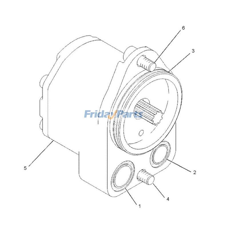 FridayPartsの10T ギア ポンプピラー CAT