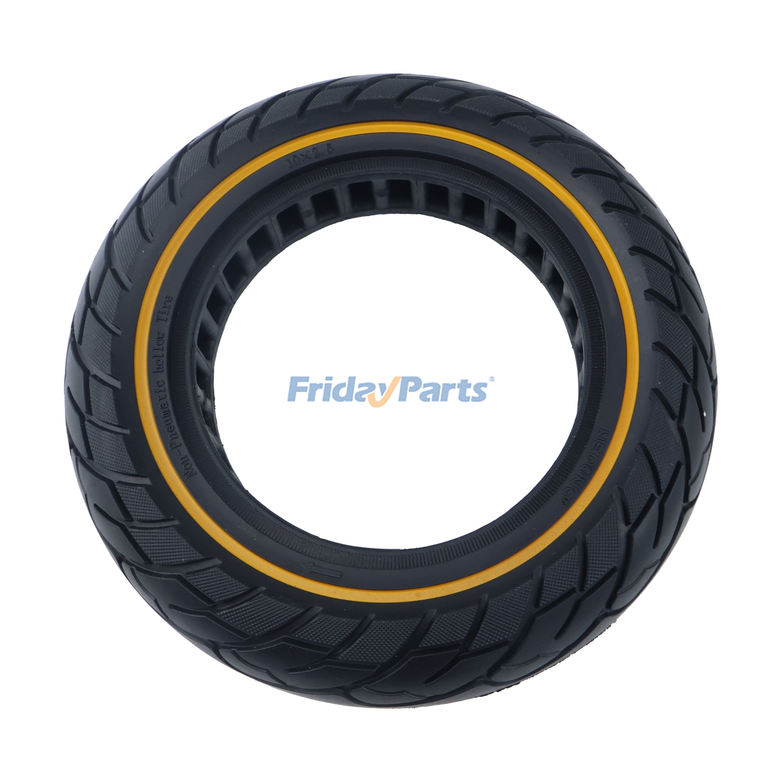 Solid Electric Scooter Tire Yellow Stripe for Vehicle