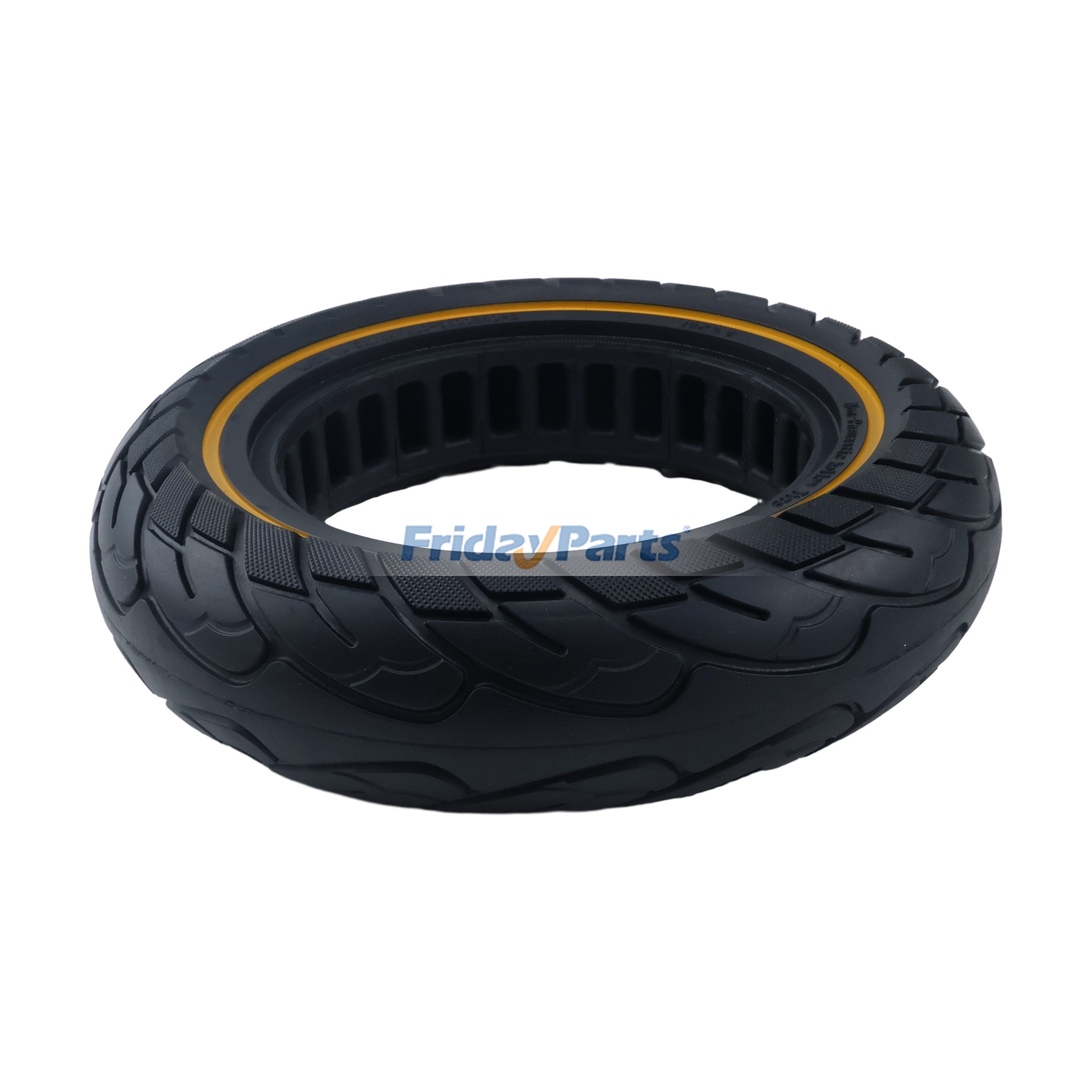 Vehicle Solid Electric Scooter Tire Yellow Stripe