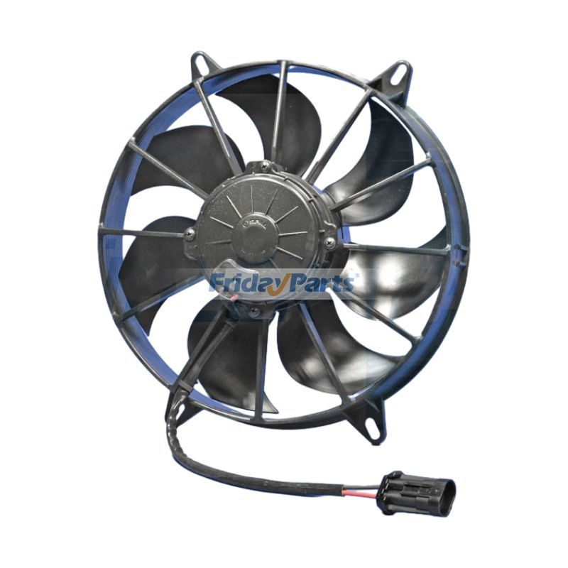 11” 24V Aftermarket Spal VA03-BP90/LL-68A Condenser Fan Assembly for HVAC System Generator