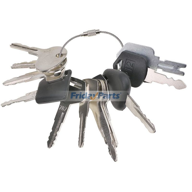 11-teiliges Schlüsselset für Yale Caterpillar CAT Clark Toyota Doosan Nissan Komatsu Hyster JCB Mitsubishi Gabelstapler