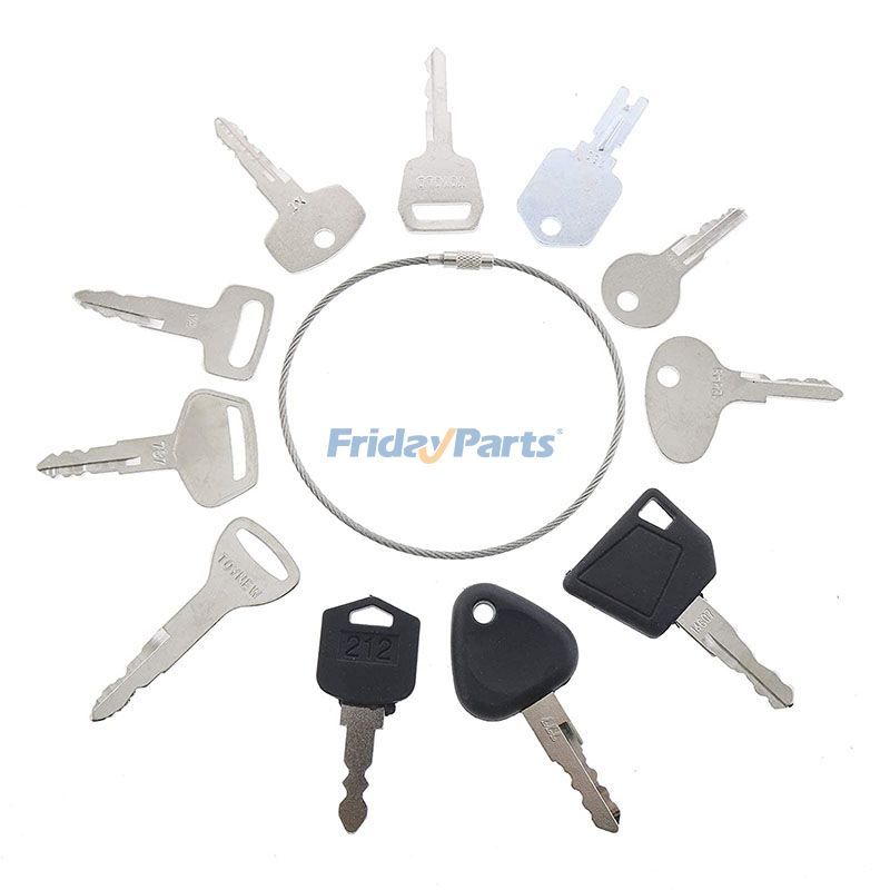 Schlüssel für Yale Caterpillar CAT Clark Toyota Doosan Nissan Komatsu Hyster JCB Mitsubishi, 11 Stückfür Bagger