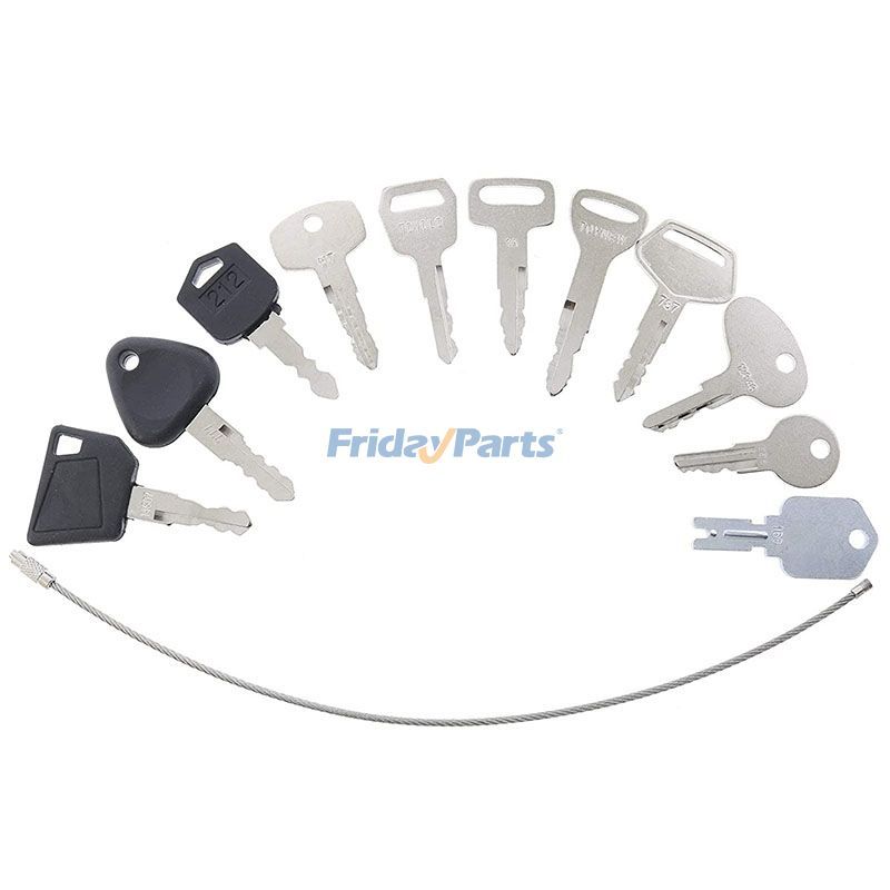 Schlüssel für Yale Caterpillar CAT Clark Toyota Doosan Nissan Komatsu Hyster JCB Mitsubishi, 11 StückFür CAT,Für DOOSAN,Für JCB,Für KOMATSU,Für Mitsubishi,Für andere Marken,Für Toyota