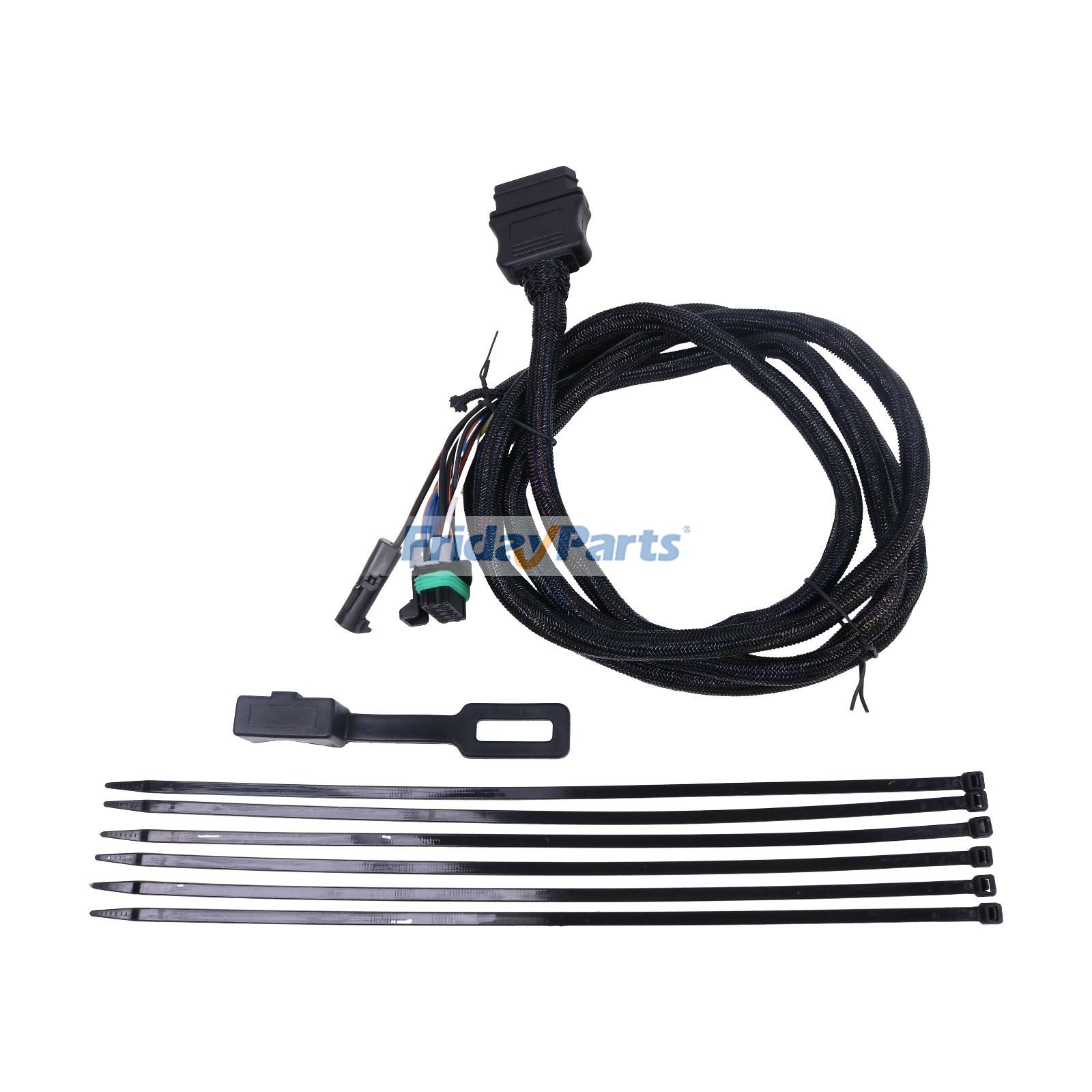 Arnés de cableado de luces laterales de vehículo de 11 pines con cubierta antipolvo 22413 26357 para quitanieves Western SnowEx Fisher Blizzard