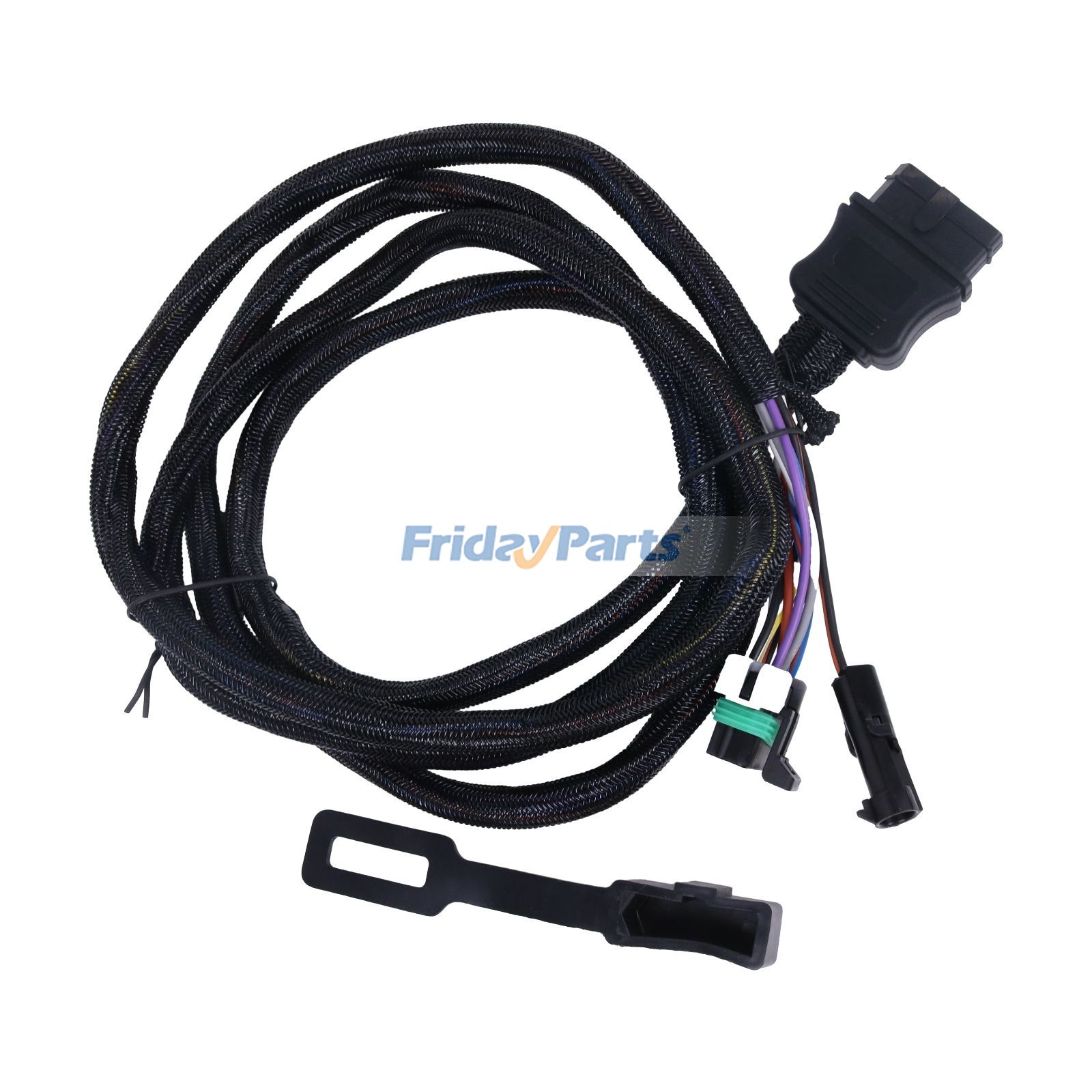 Arnés de cableado de luces laterales de vehículo de 11 pines con cubierta antipolvo 22413 26357 para quitanieves Western SnowEx Fisher Blizzard de FridayParts