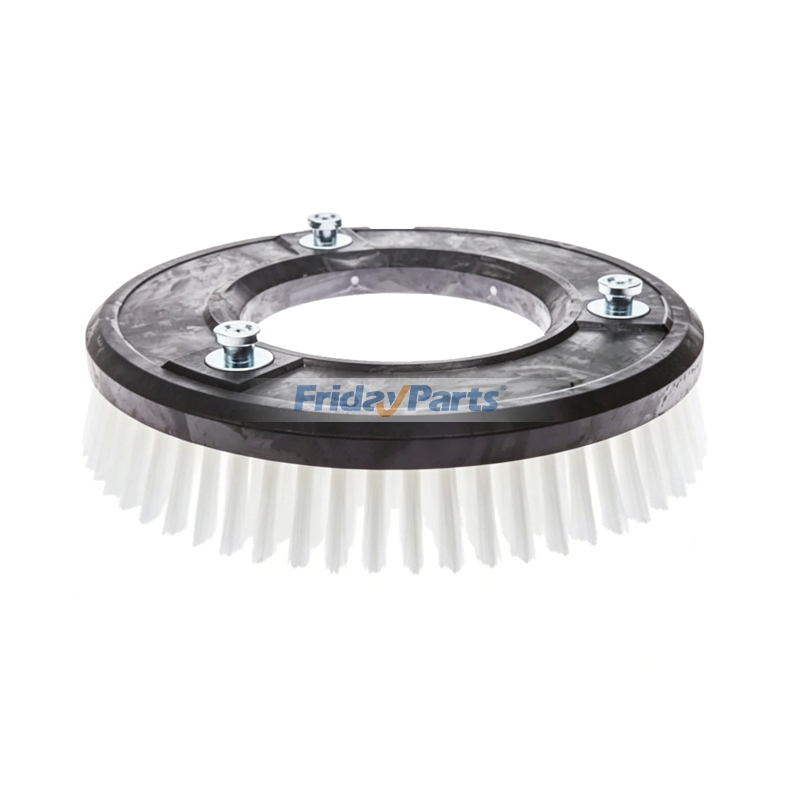 Spazzola per la pulizia da 11" bianca con fissaggio a perno VF81104 per lavasciuga pavimenti Viper