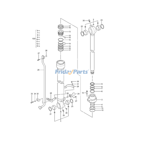 やまちゃん専用 For Hitachi Excavator ZX200-3 ZX200-3G ZX200-3-HCMC Bucket