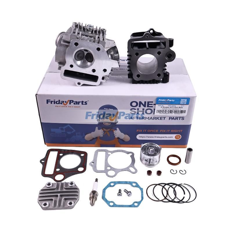 Kit de reconstrucción de culata de 110 cc con bujía para ATV, moto de cross, kart y otros vehículos de 4 tiempos