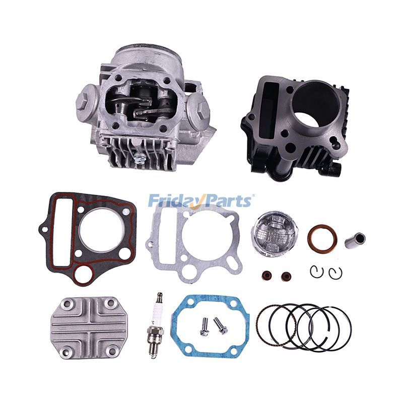 Kit de reconstrucción de culata de 110 cc con bujía para ATV, moto de cross, kart y otros vehículos de 4 tiempos 