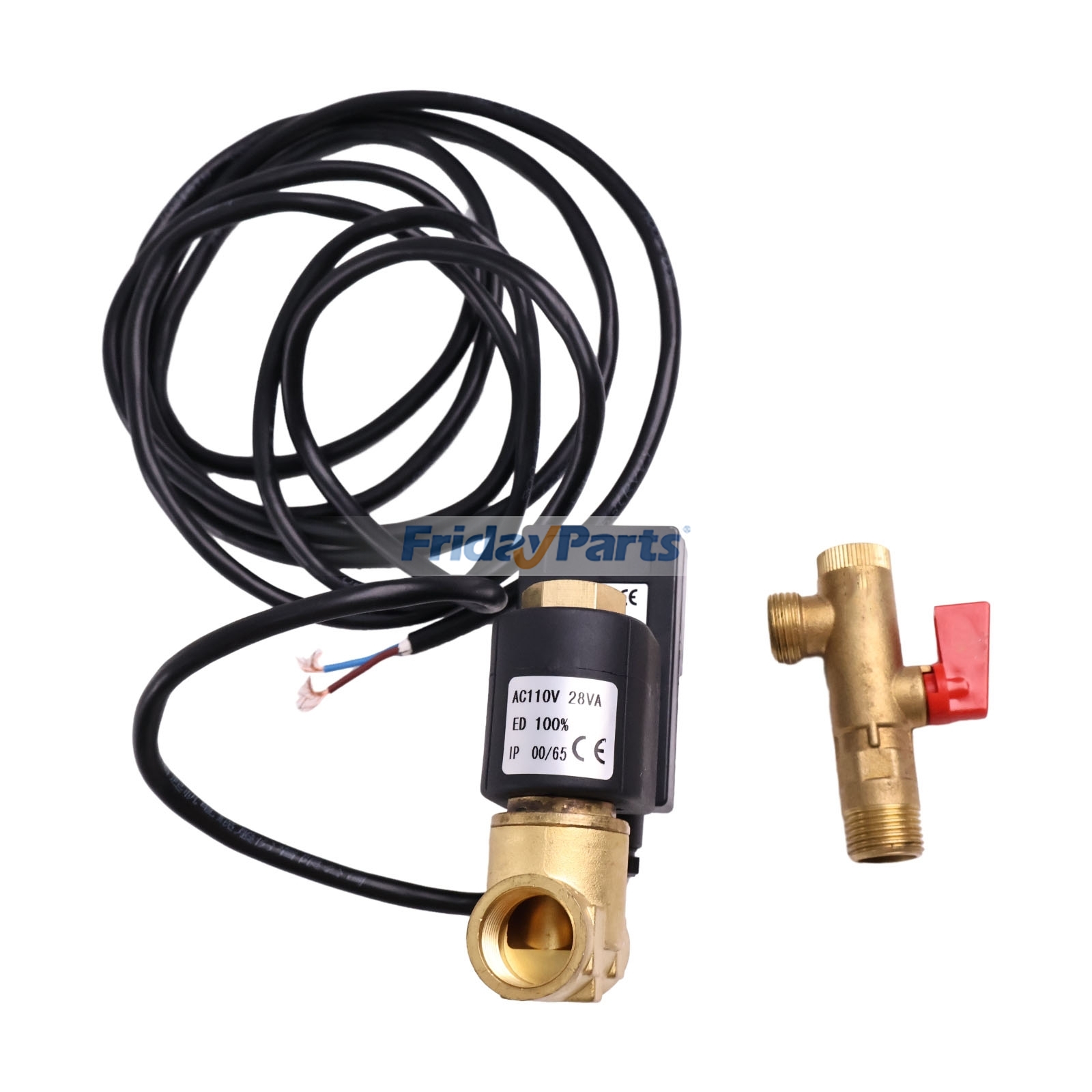 110V 1/4” NPT Einlass Elektronisches Ablassventil 54410931 für Ingersoll Rand Luftkompressorfür Für Ingersoll Rand