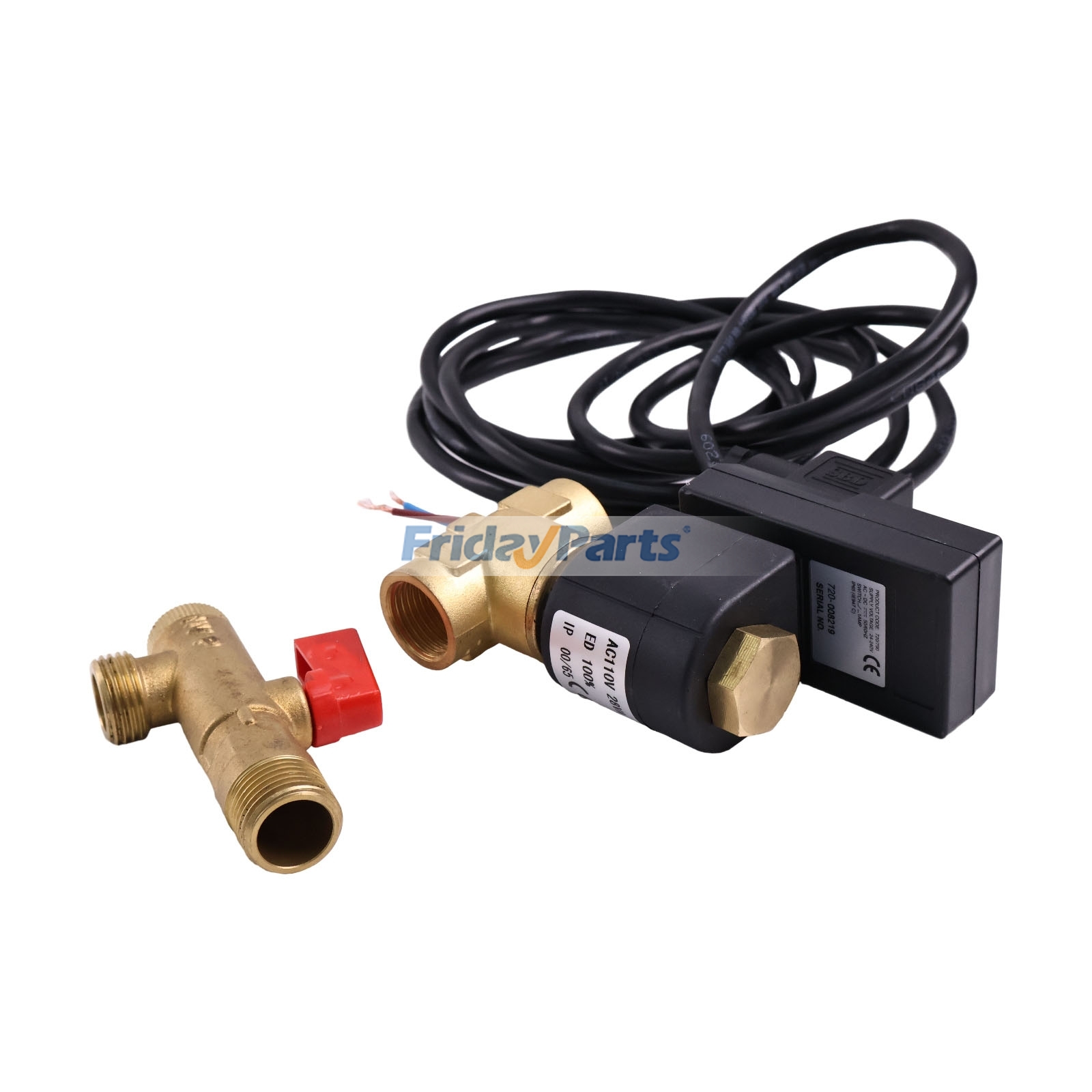 110V 1/4” NPT Einlass Elektronisches Ablassventil 54410931 für Ingersoll Rand Luftkompressor