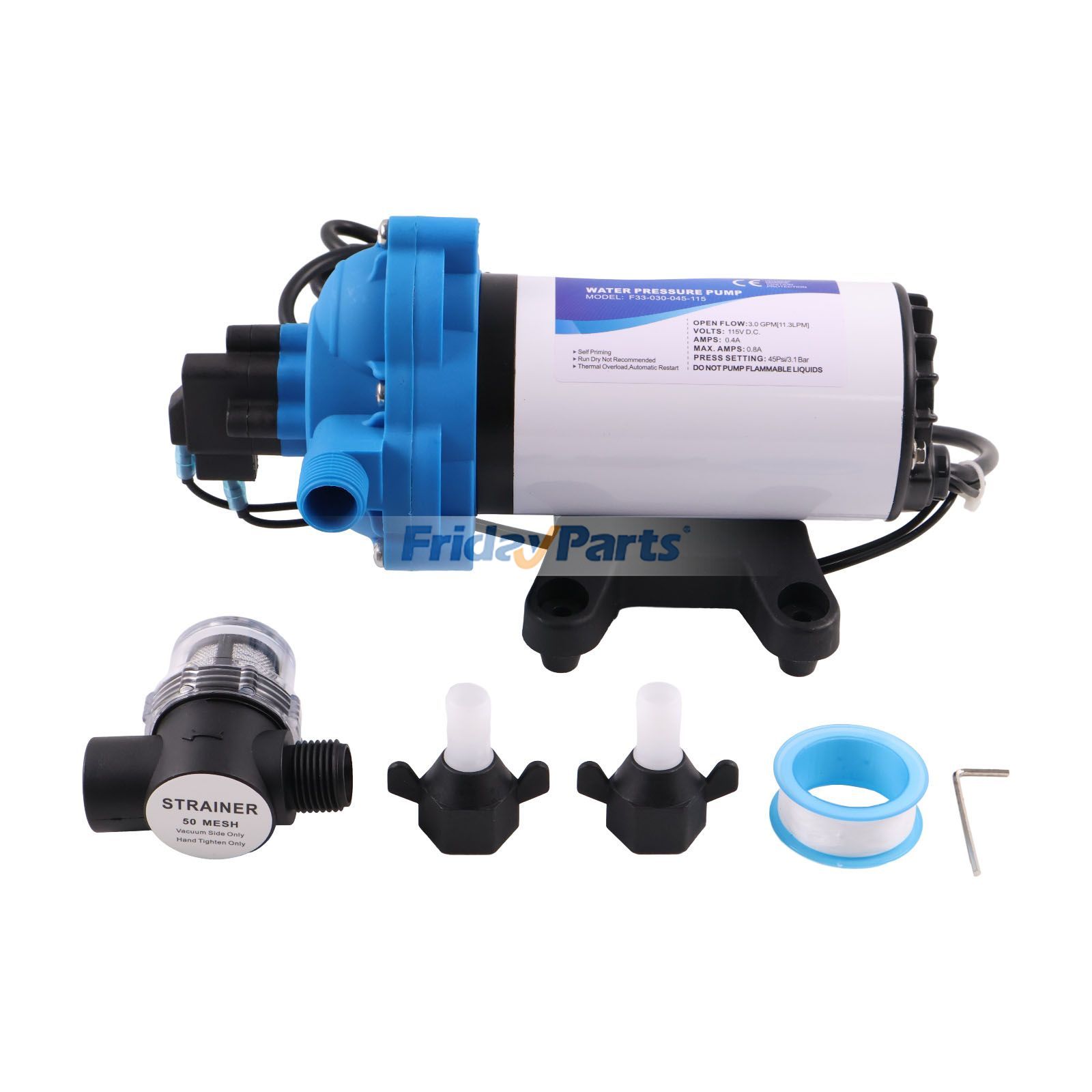 海洋,車両,その他の農業機械 セルフプライミングダイヤフラムウォーターポンプ