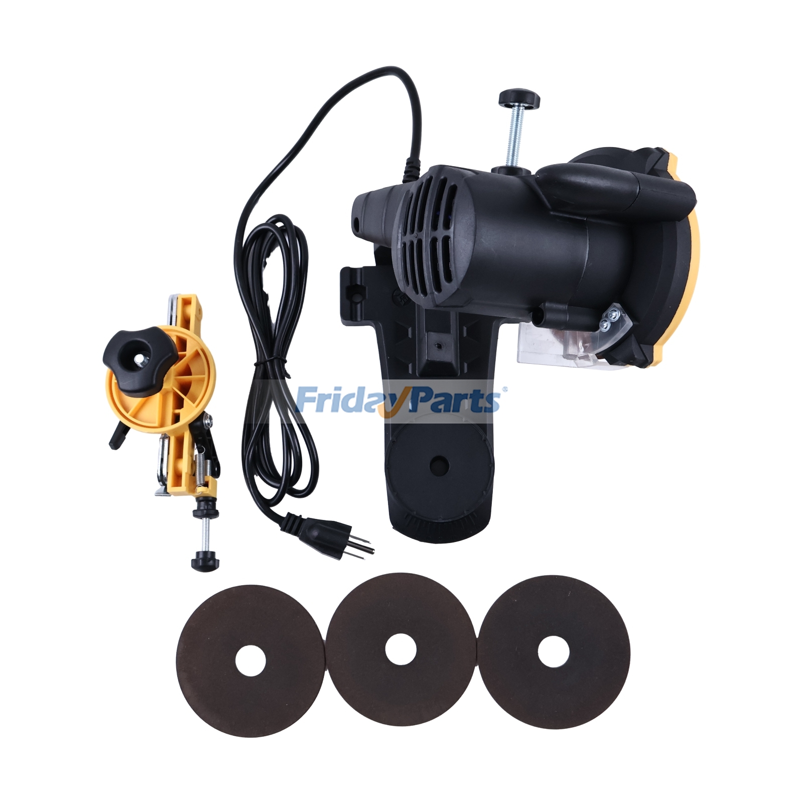 Affilacatene elettrico da 110 V con 3 dischi, smerigliatrice da banco, sistema di affilatura per motoseghe. per Per Altre Marche