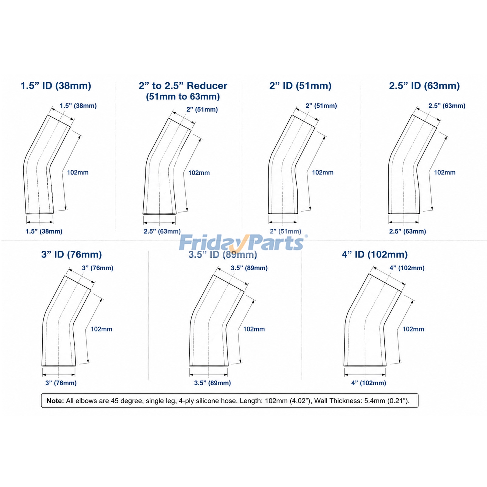 Intake Elbow Silicone Hose For OTHER BRAND Other Construction Equipment