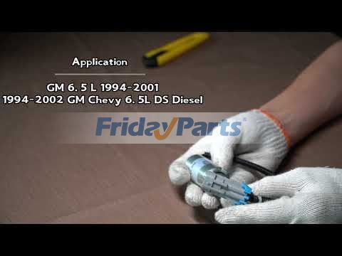 FridayParts 12V Fuel Shutoff Solenoid Valve for GM Diesel 94-05