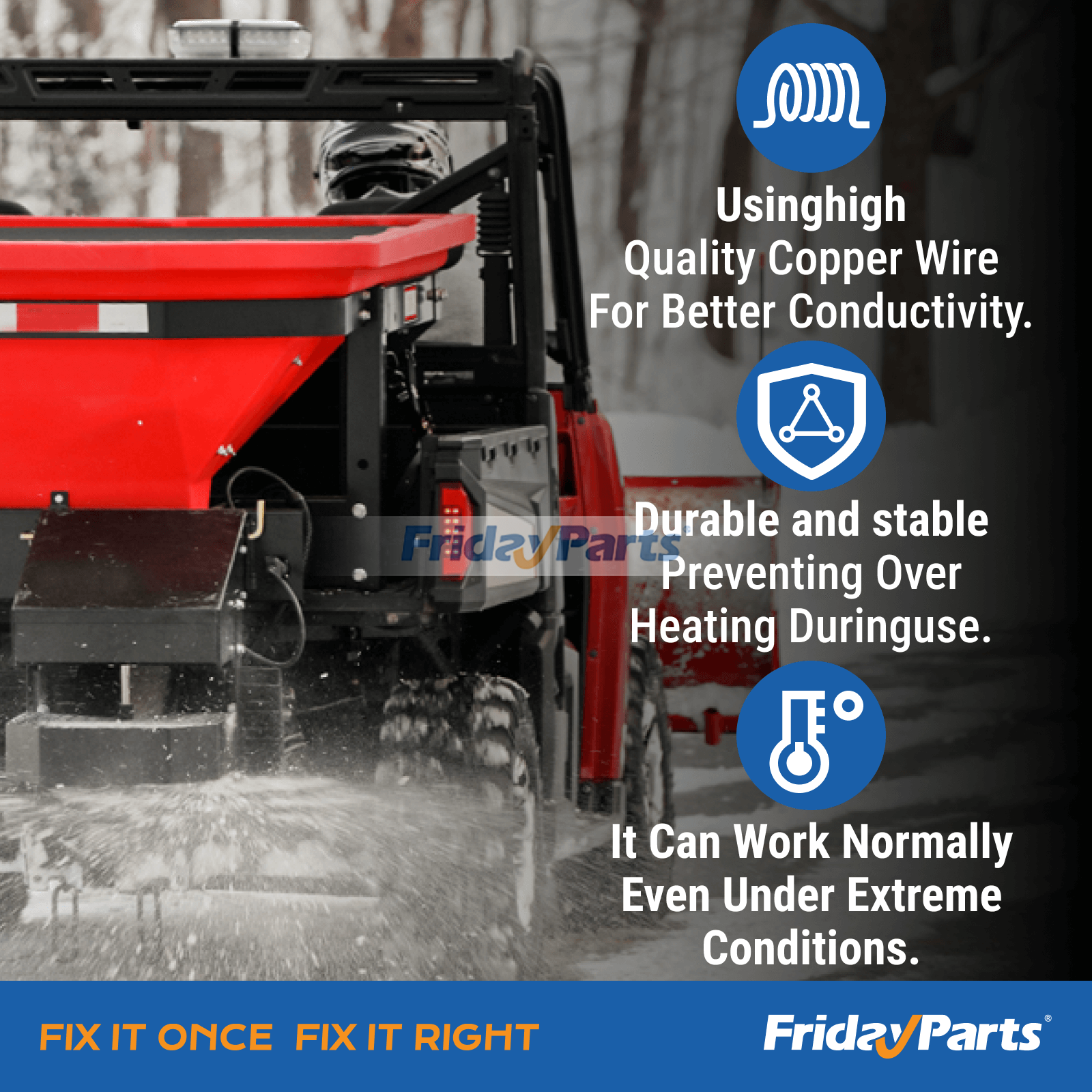 Snow Equipment 11 Pin Vehicle Side Light Wiring Harness with Dust Cover