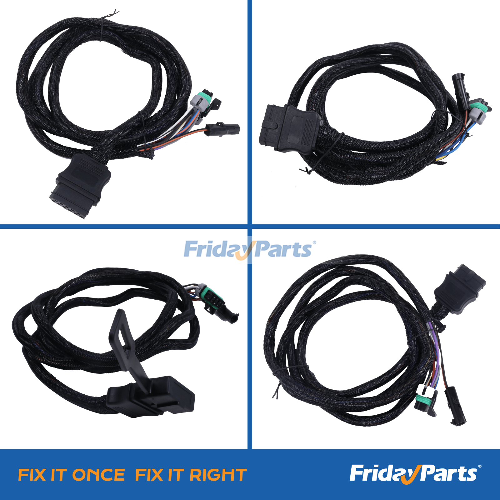  11 Pin Vehicle Side Light Wiring Harness with Dust Cover For OTHER BRAND