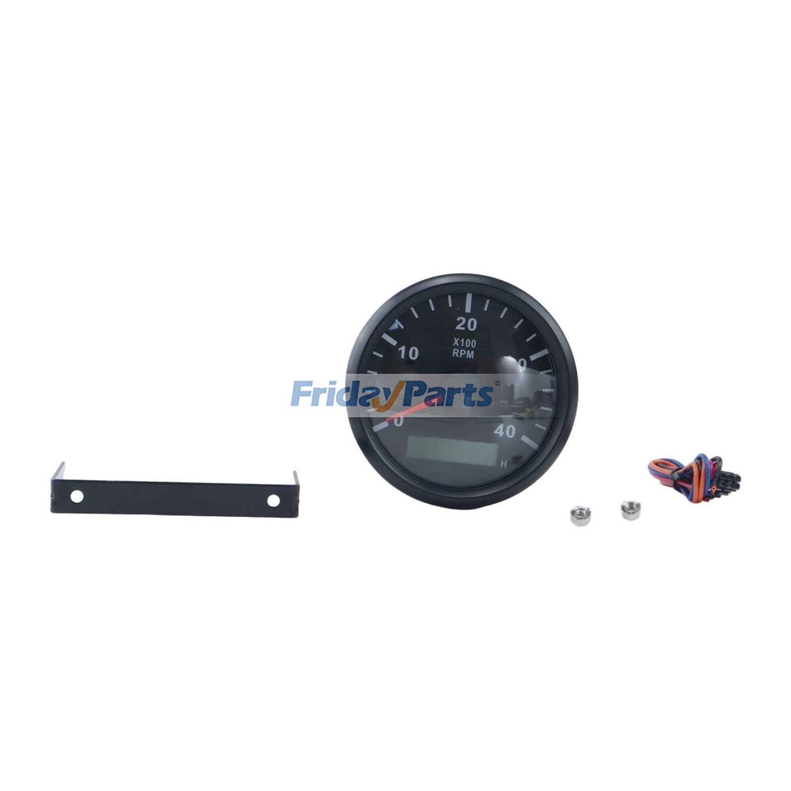 Analog Tachometer Hourmeter compatible with Truck,Industrial Equipment