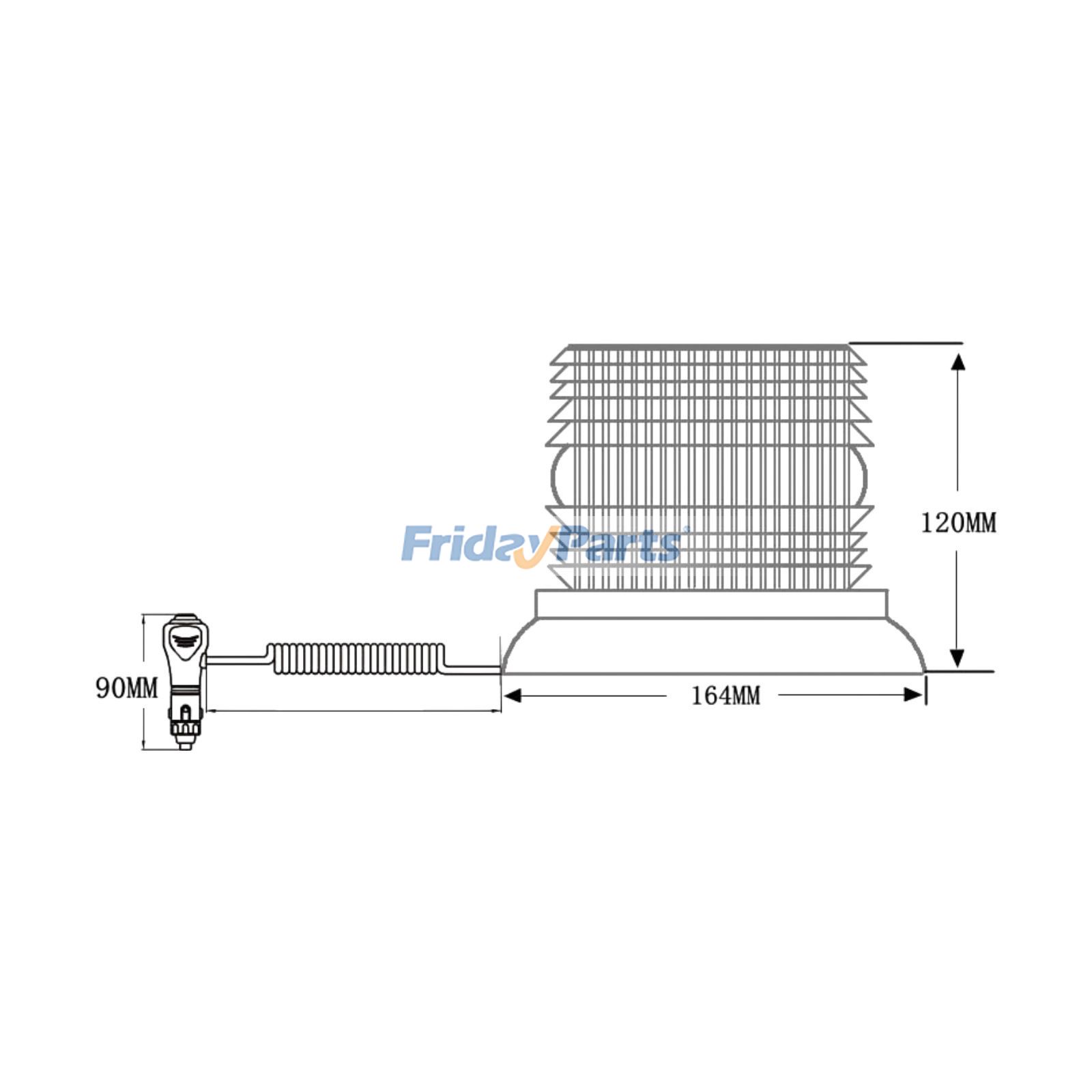 Excavator,Loader Flashing Beacon