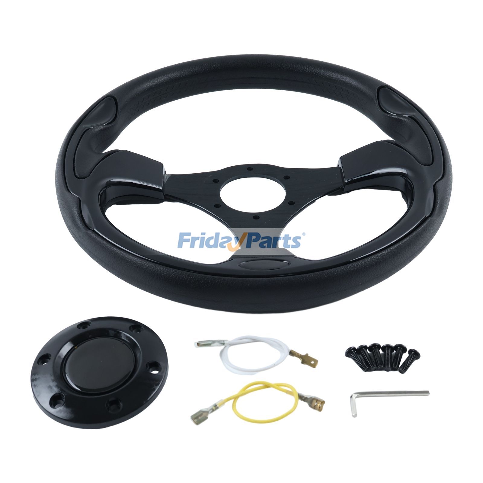 Volant de voiturette de golf 12,5 pouces pour EZ-GO RXV TXT Club Car DS Precedent Tempo Yamaha