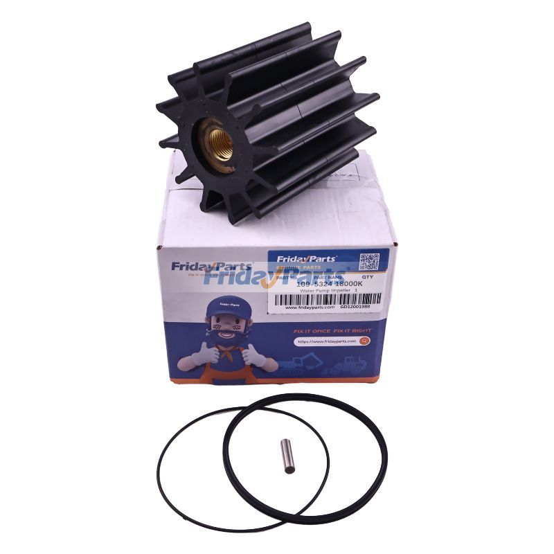 12 Blade Water Pump Impeller 109-5324 18000K for Caterpillar CAT Marine Engine 3176B 3406E 3196 3406C 3176C C-12