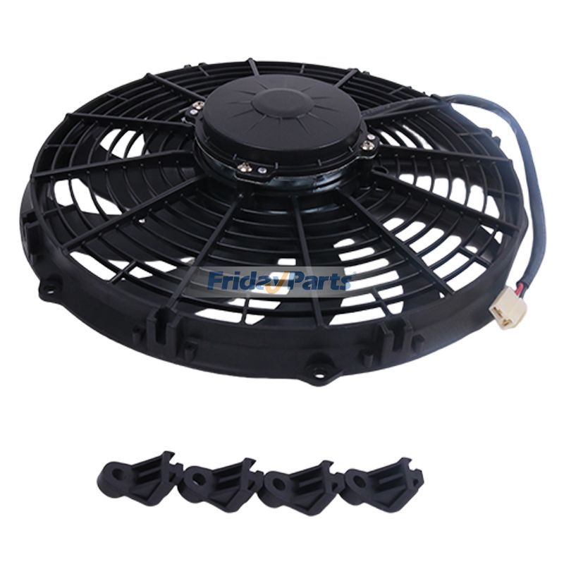 12" Curved Blade Puller Fan for Engine