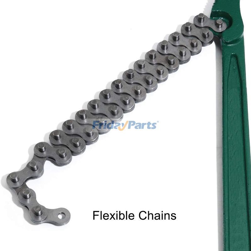 12 Inch Heavy Duty Reversible Chain Wrench for 1.5" to 6" Diameter Adjustable Oil Fuel Filter Chain Wrench Pipe Fittings Tools Spanner
