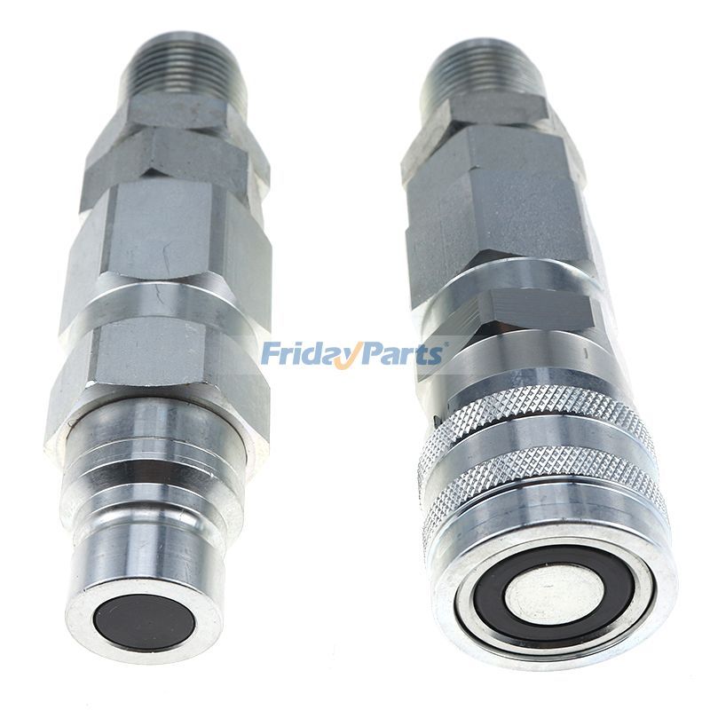 #12 JIC Hydraulische Schnellkupplung mit flacher Flächefür Lader