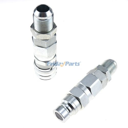 12JIC Flat Face Hydraulic Quick Connect Coupler – Fits Bobcat 773 873 863 963 7753, UPC 658360230317