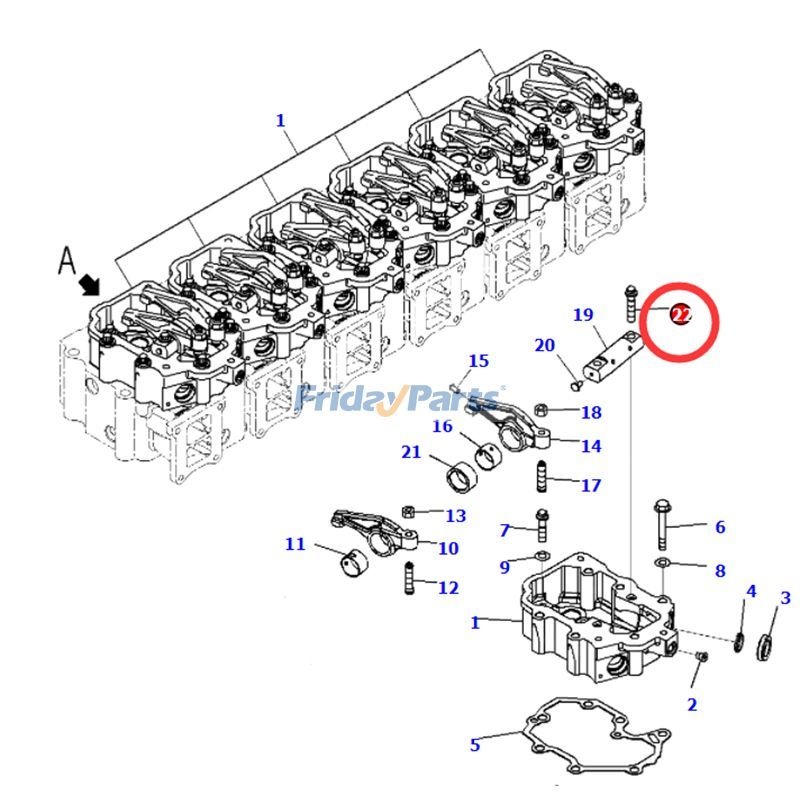 12 Pcs Bolt 6D125-1 SA6D125E for Dozer,Engine,Excavator,Generator,Loader,Truck