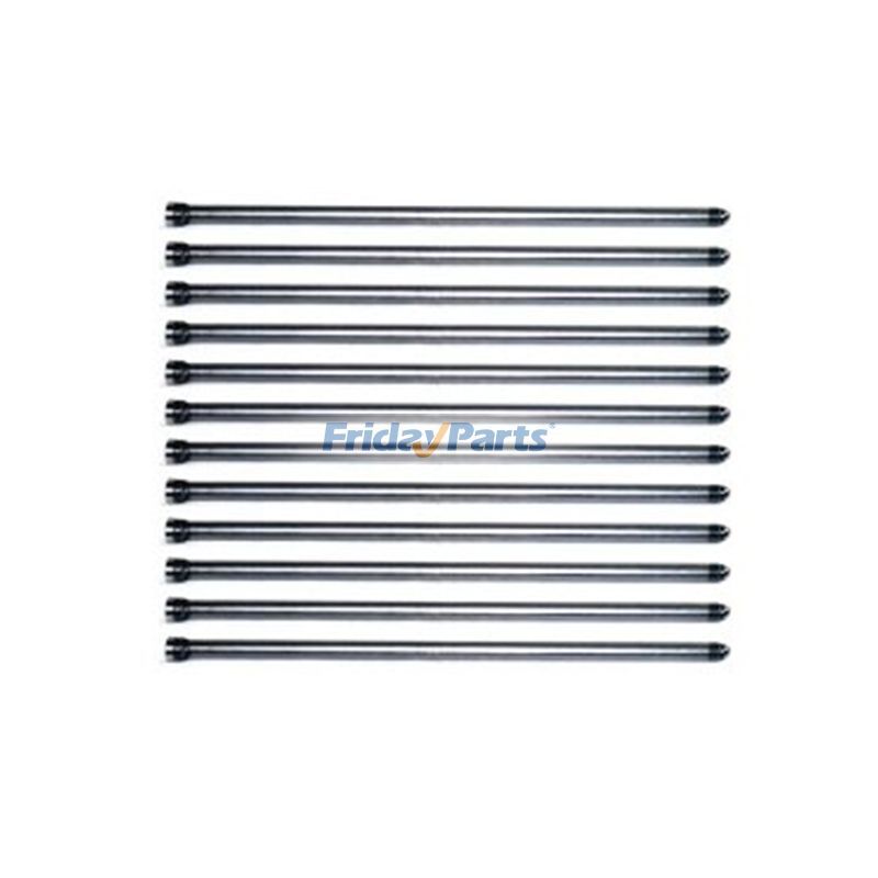 12 Pcs Push Rod Set 3905194 for Cummins Engine C8.3L 6C 6CT 6CTA 6CTAA
