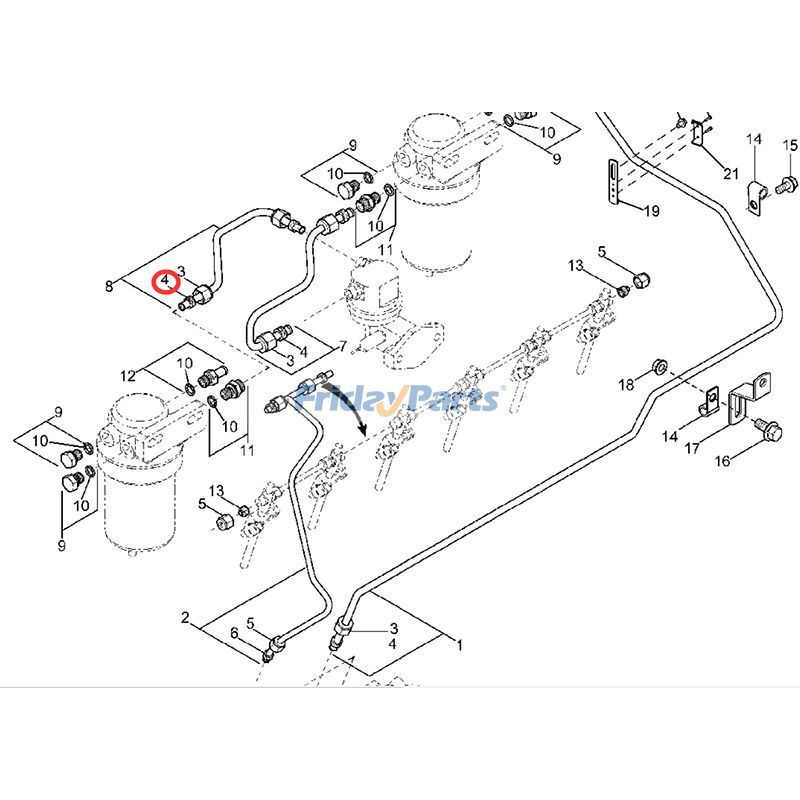 12 piezas de arandela de sellado R74012 para motor John Deere 4045 6068 Tractor 5410 5415 5503 5515 5610 6415 6615 7515 7630 7730 7830 7930 2044M