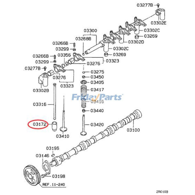 12 PCS Tappet for Excavator