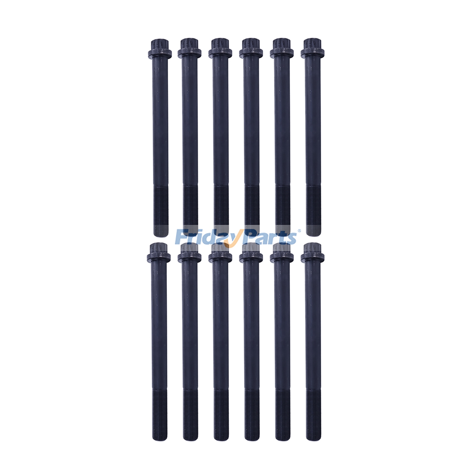12 Pieces Cylinder Head Bolt 124-1854 for Caterpillar CAT Engine C13 C15 Off-Road Truck 740 777F Compactor 825H 836K