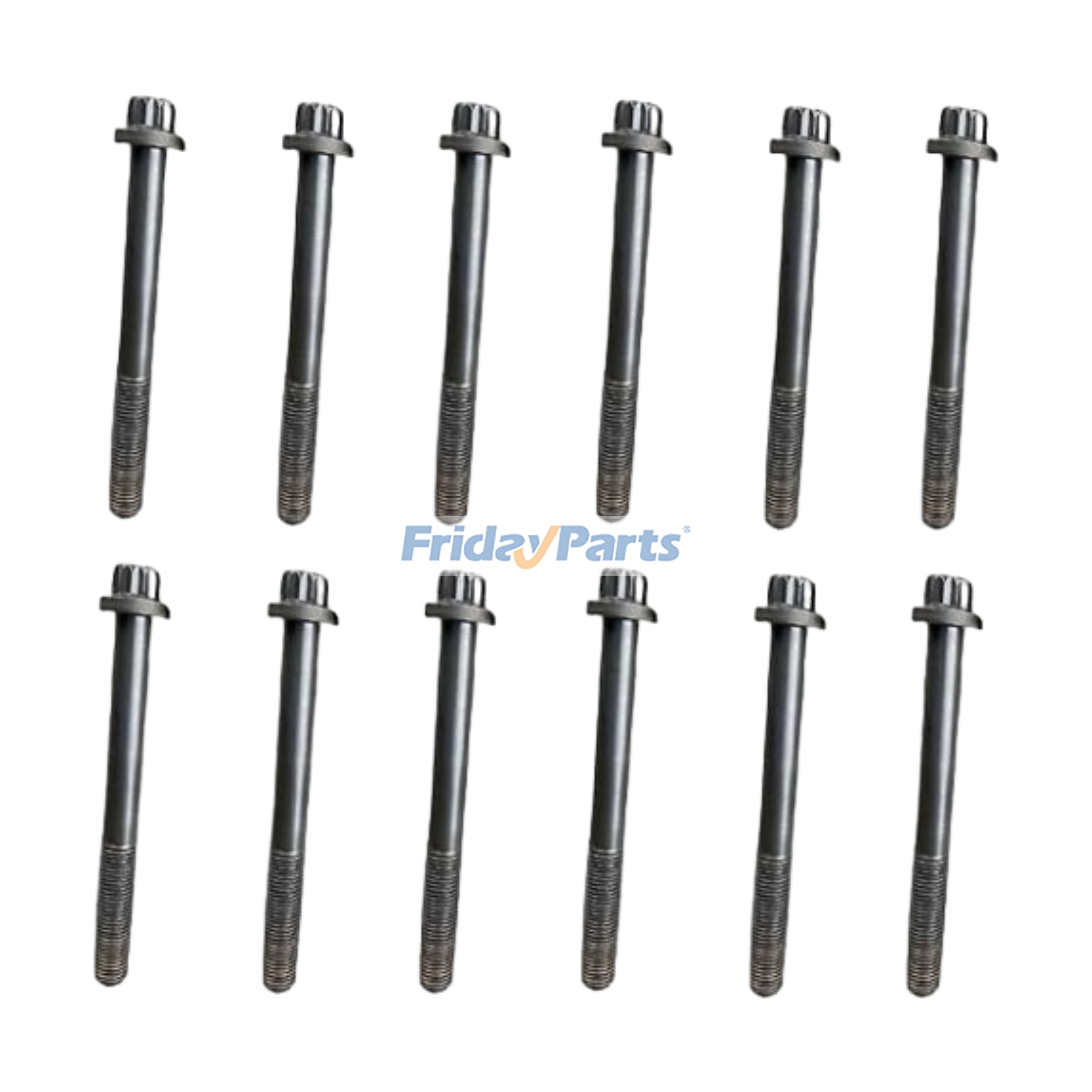 12 Pieces Cylinder Head Bolt 6210-11-1610 for Komatsu Engine S6D140 SA12V140 Loader WA500-1L WA800-2L WA800-3LC WA900-1L WA900-3LC