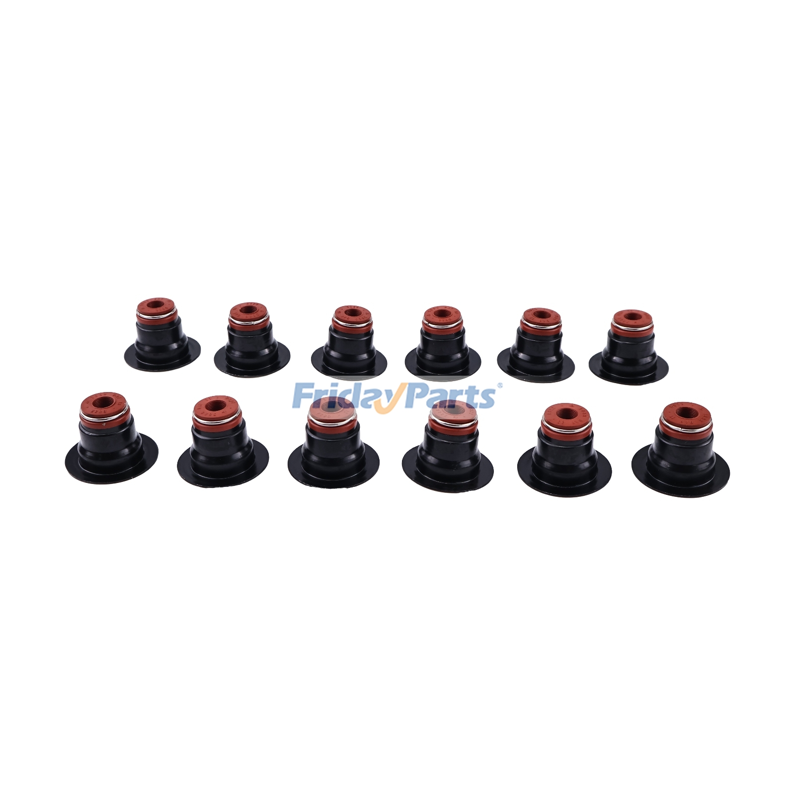 12 Stück Ventilschaftdichtungen 3957912 für Cummins-Motoren 6BT und 6B5.9, passend für Hyundai-Bagger R140LC-7, R140W-7, R210W-9S und R260LC-9S