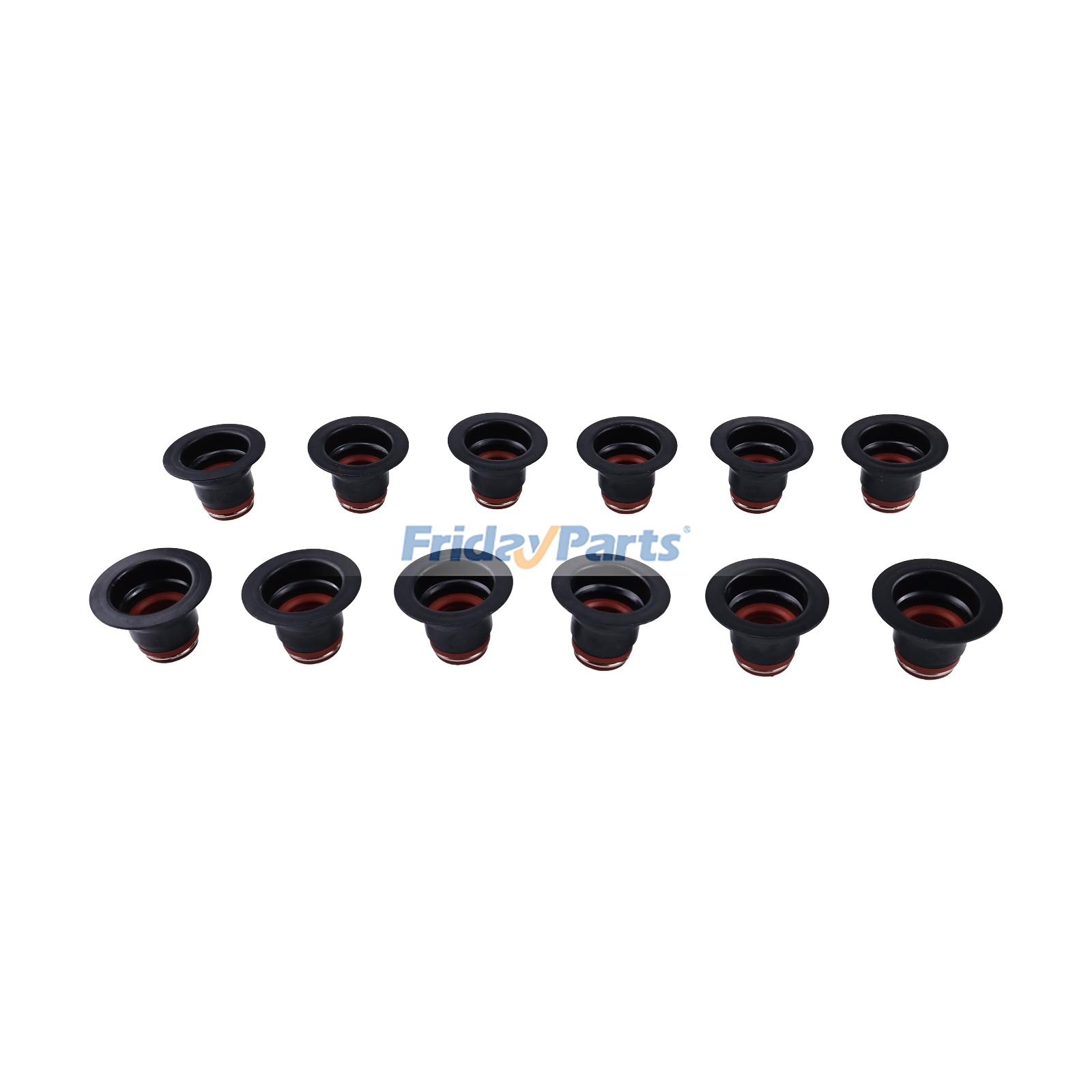12 Stück Ventilschaftdichtungen 3957912 für Cummins-Motoren 6BT und 6B5.9, passend für Hyundai-Bagger R140LC-7, R140W-7, R210W-9S und R260LC-9Sfür Für HYUNDAI