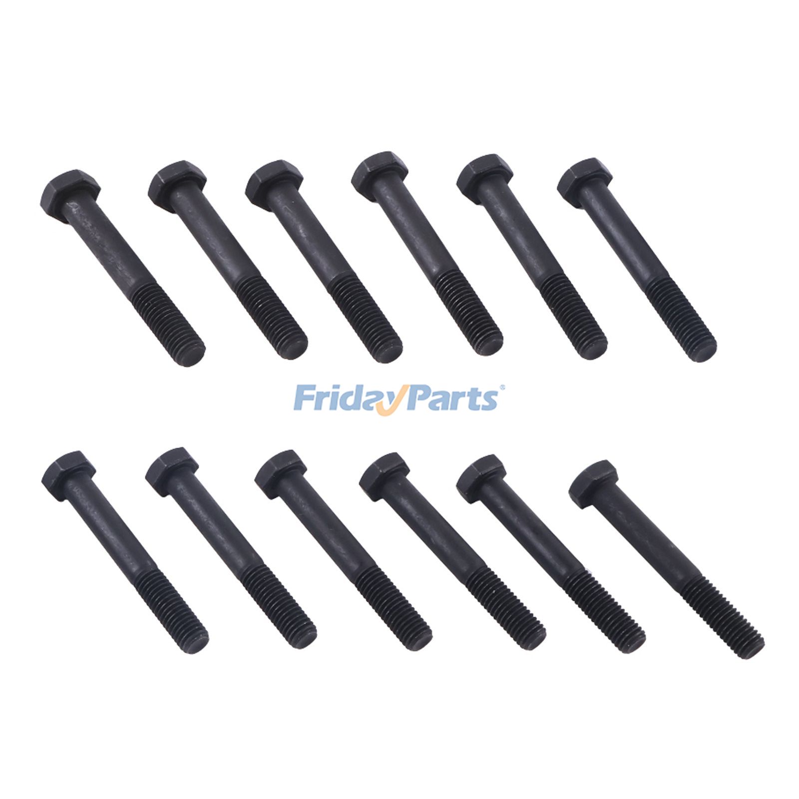 12 Pieces Hexagon Head Cap Screw 3929537 for CASE Engine 6831TA Tractor 2155 2166 2188 2366 1150E 1155E MX180 MX270