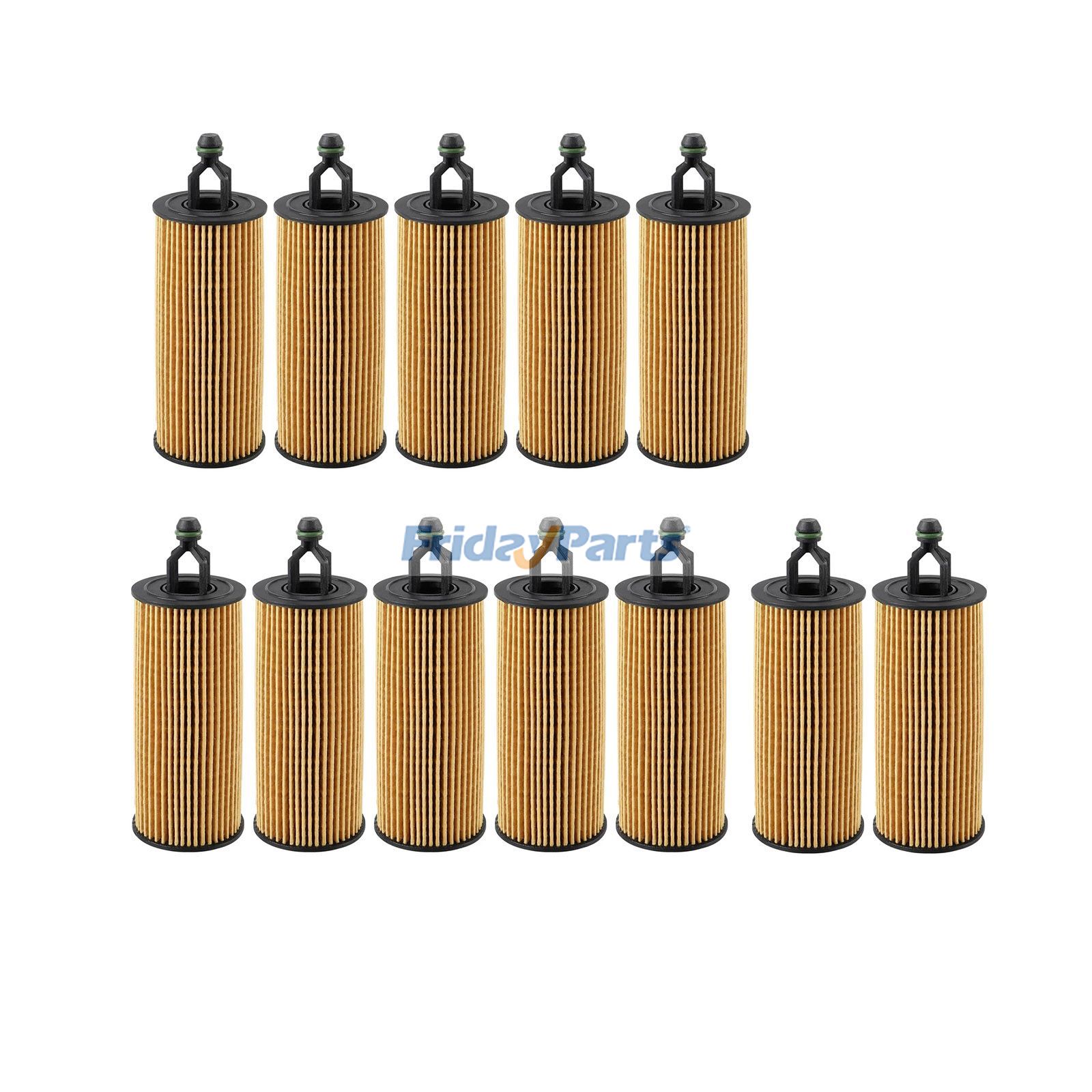 12 Pieces Oil Filter 68191349AB 68191349AC for 2014-2022 Jeep Chrysler Dodge Ram 3.2L 3.6L
