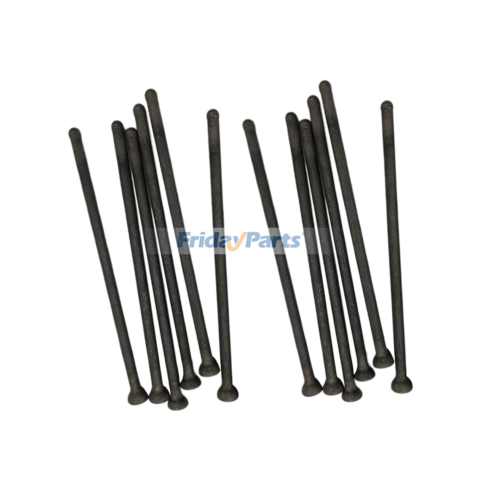 12 Pieces Push Rod 65.04302-5006 for Doosan Loader SOLAR 140LC-V 150LC-V 155LC-V 170LC-V 175LC-V 220LC-V