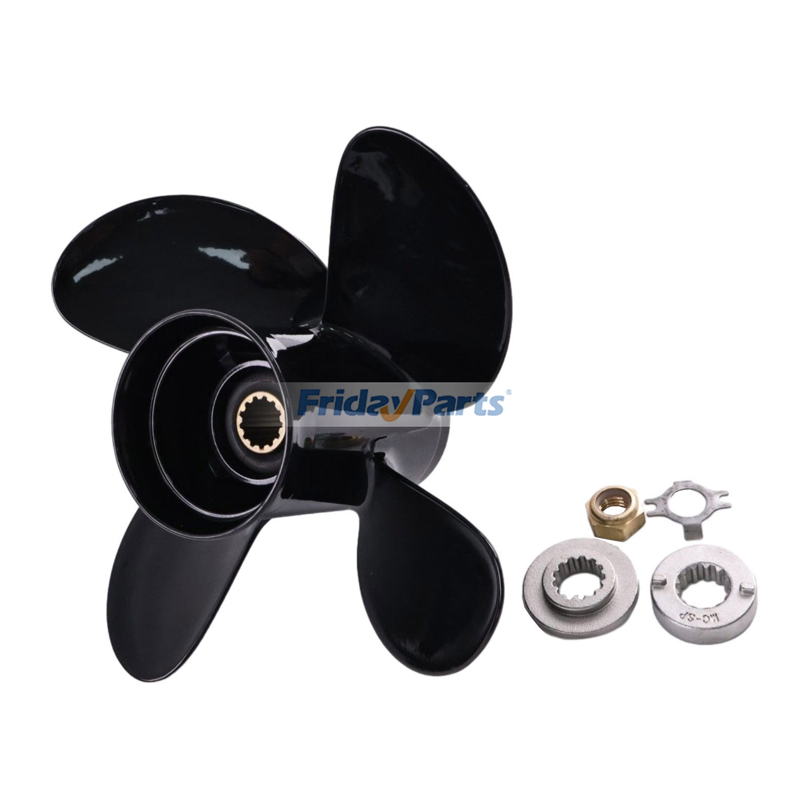 12" Pitch Spitfire 4 Blade Propeller 48-8M8026625 for Mercury Outboard Motor 25 - 70 HP