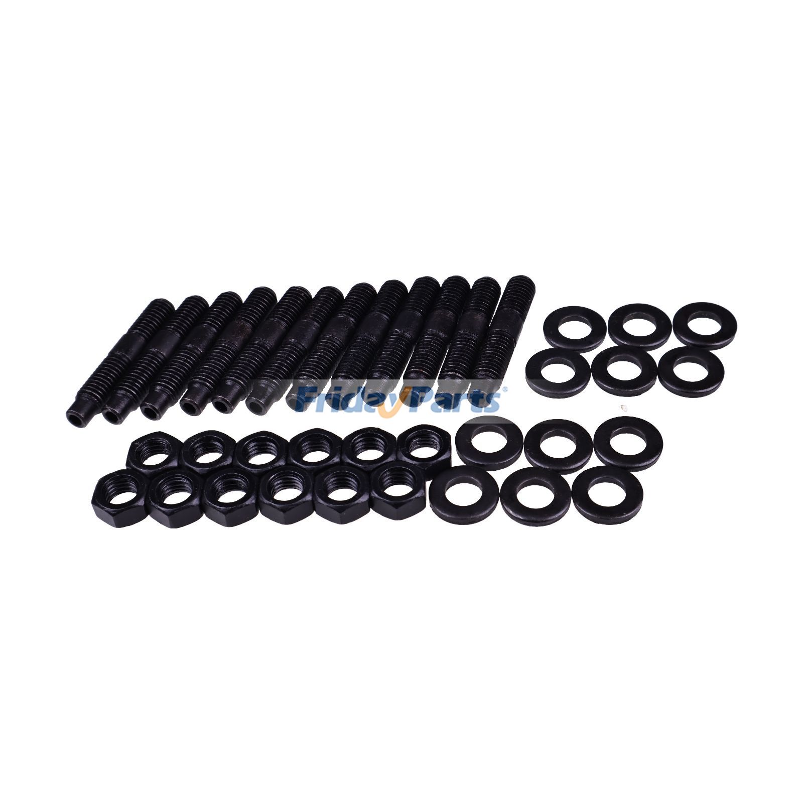 12 Set Stud With Nut for Dodge Cummins Engine 4BT 6BT 3.9L 5.9L 6.7L 1989-2019