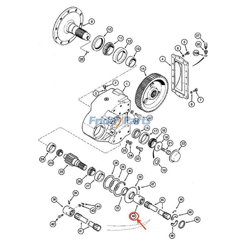 FridayParts 12-Zähne-Keilwellenkupplung