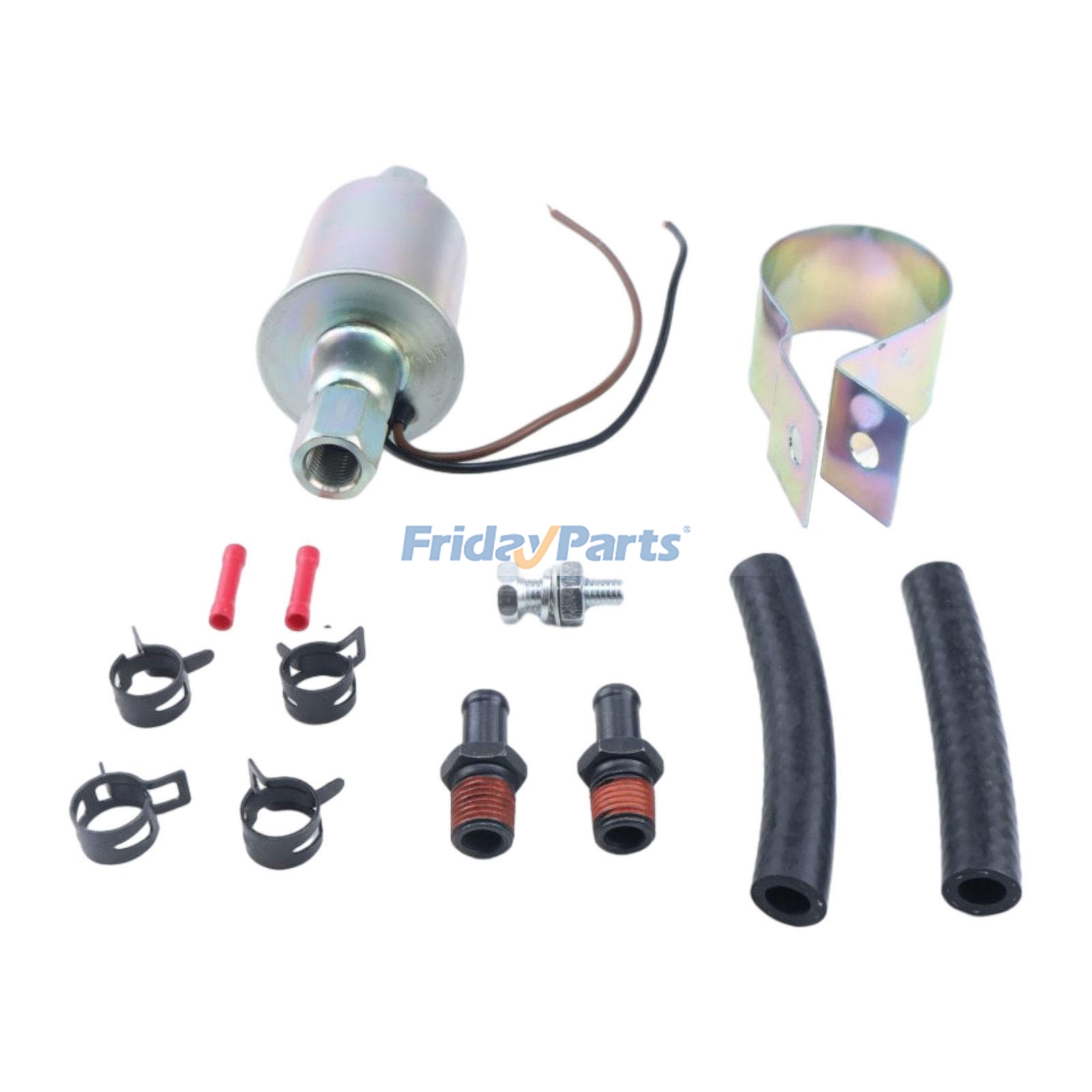 12 Volt 5-9 PSI 3/8 Inlet & Outlet Electric Fuel Pump Kit for Vehicle