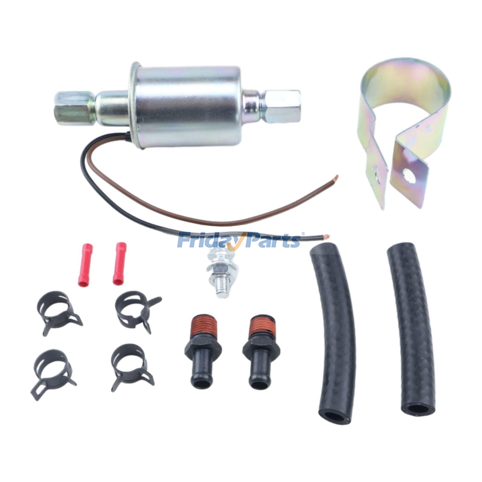 Vehicle 12 Volt 5-9 PSI 3/8 Inlet & Outlet Electric Fuel Pump Kit