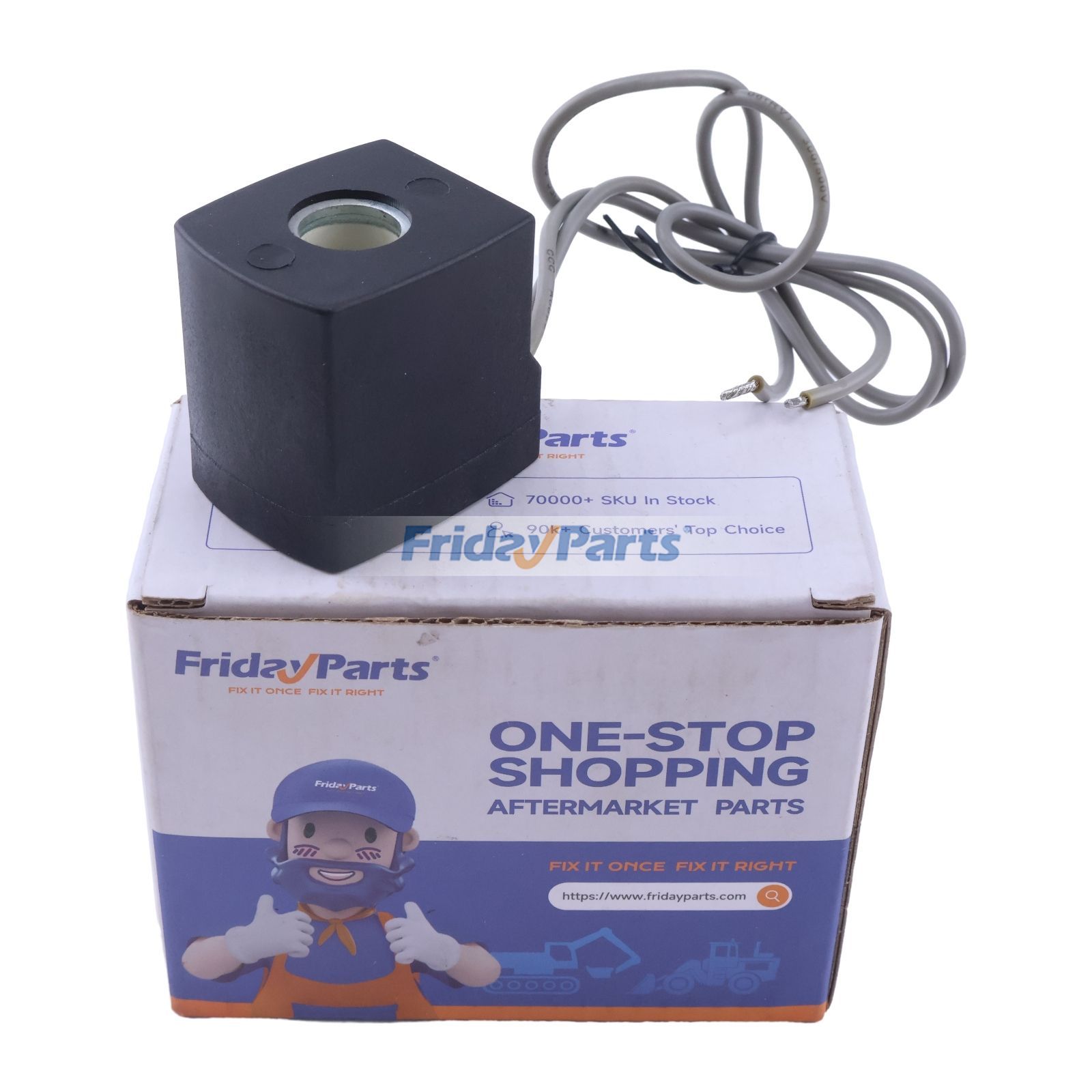 12 Volts 18 Watts S-CE Type Double Lead Without Plug Solenoid Valve Coil