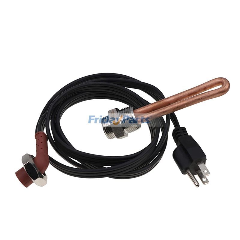 Conjunto de aquecedor de bloco de motor 120V 1000W 3/4" NPT 1214R 30307 LR93521 3500043 para Ford Caterpillar Hino Mack Mercury Nissan Lincoln International Detroit FridayParts